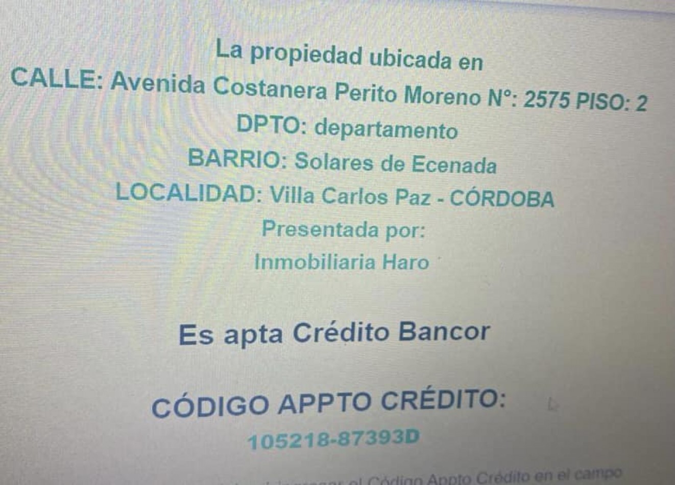 DEPTO CON BALCON GRANDE COCHERA FRENTE AL RIO APTO BANCOR